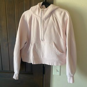 Light Pink Scuba Half Zip